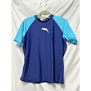 Halcurt Wave Serene Short Sleeve Rash Guard Shirt XL NWT Dolphin
